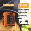 10000mAh Outdoor Portable Waist Fan Hanging Neck Fan Strong Wind with Power Bank LED Lighting for Sports Courier Outdoor Working