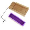 Фиолетовый Многофункциональный DIY Регулируемый Ручной Резак для Мыла Форма Проволочная Режущая Машина(бамбуковый