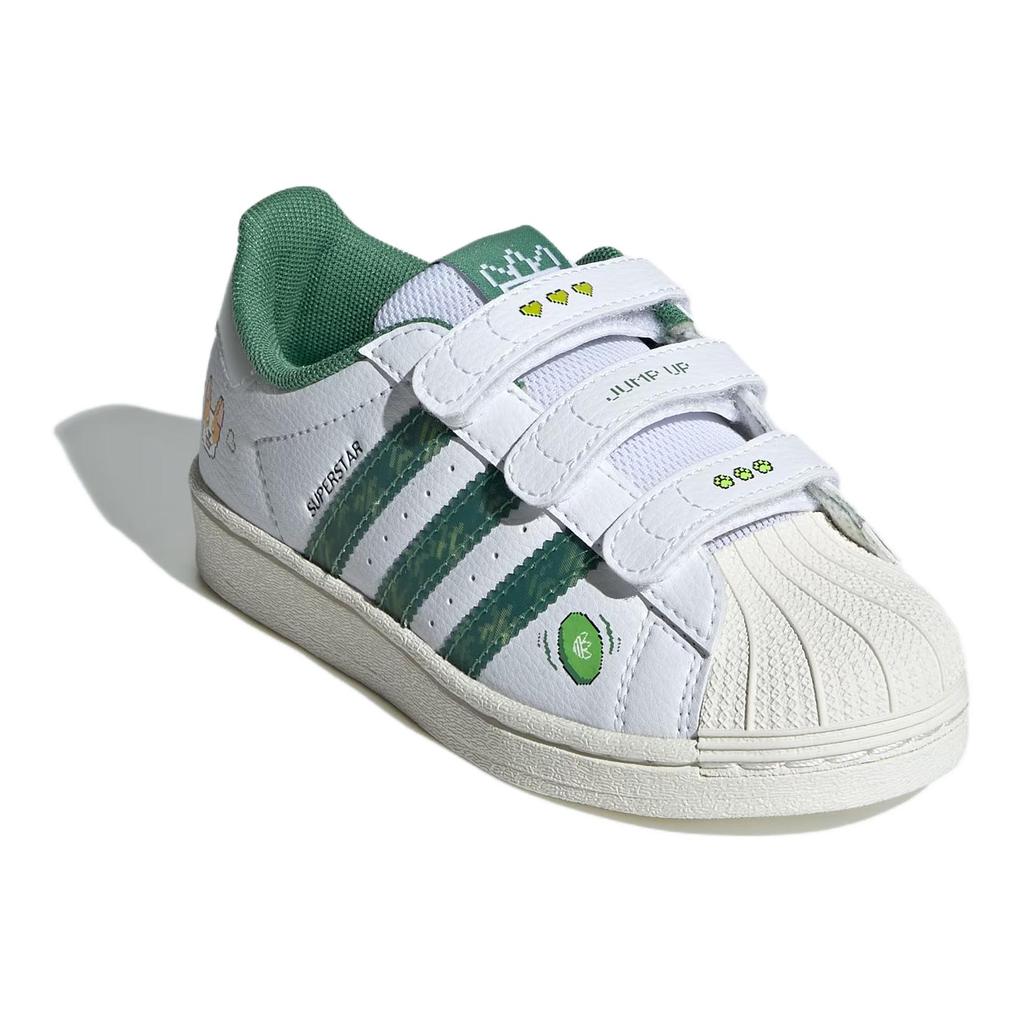 Adidas Originals Superstar Soft Comfortable Durable Low-Top Kids Skate Shoes Kids Sneakers White IH3496