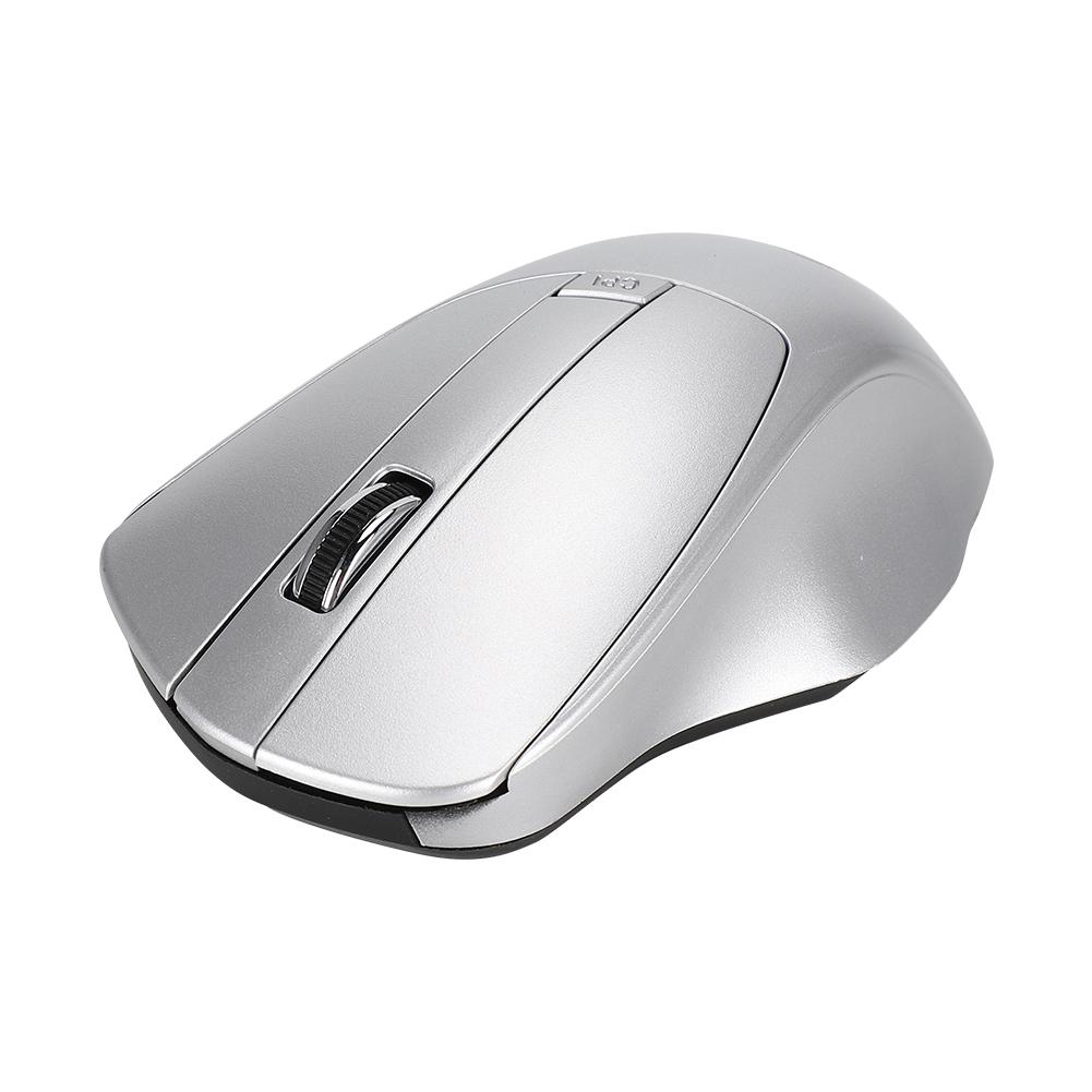 W12 USB 2.4G Wireless Silent Computer Mouse Ergonomic Design Silver