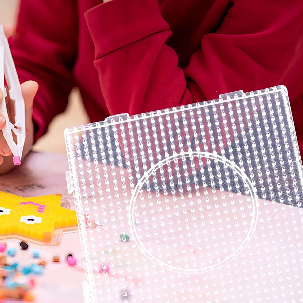 4Pcs High Temperature Resistance Melting Beads Pegboards DIY 2.6mm Hama Beads template  Kids Craft
