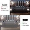Lkip Tow Hook Covers for Jeep Wrangler 4XE JL JK & Gladiator JT (2007-2025) - Rubber Sleeve Protectors for Front Bumper, Exterior Accessories(Black)
