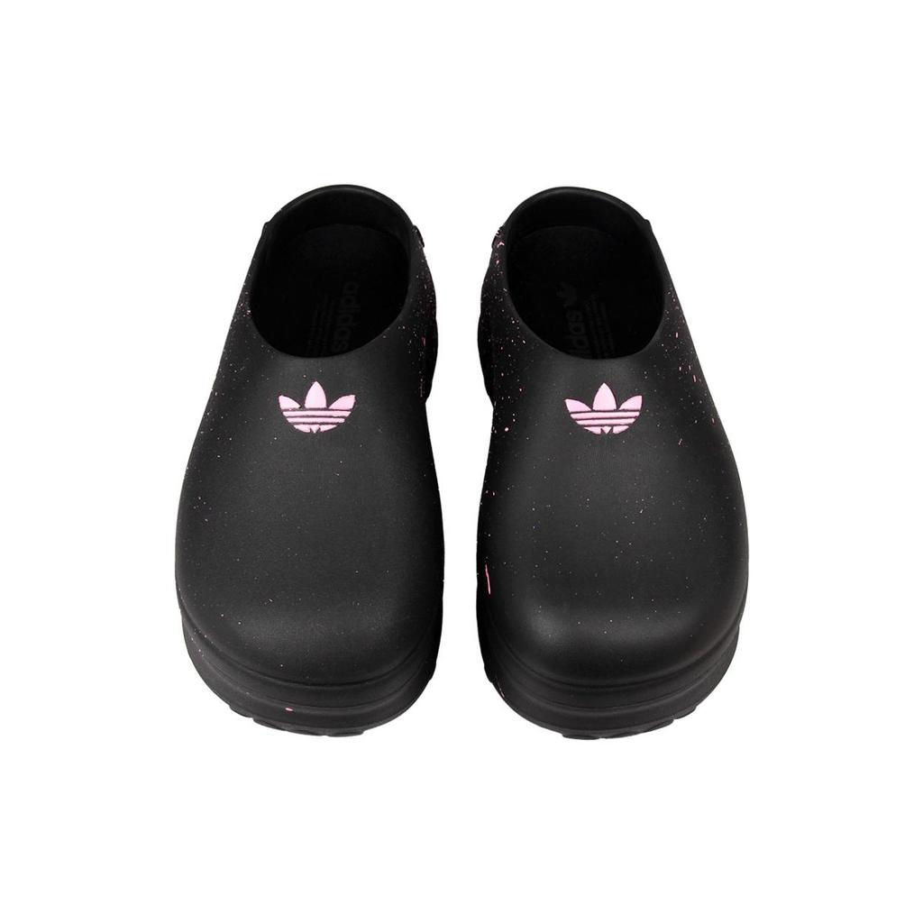 adidas Оригинальные AdiFOM Stan Smith Мюли Резиновая подошва Нескользящие Закрытый носок Тапочки Женские Черно-розовые IE4626(КомандаJ-)