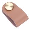 Cabinet Pull Handle Nordic Luxury Grain Leather Brass Drawer Cupboard Wardrobe Door Decor