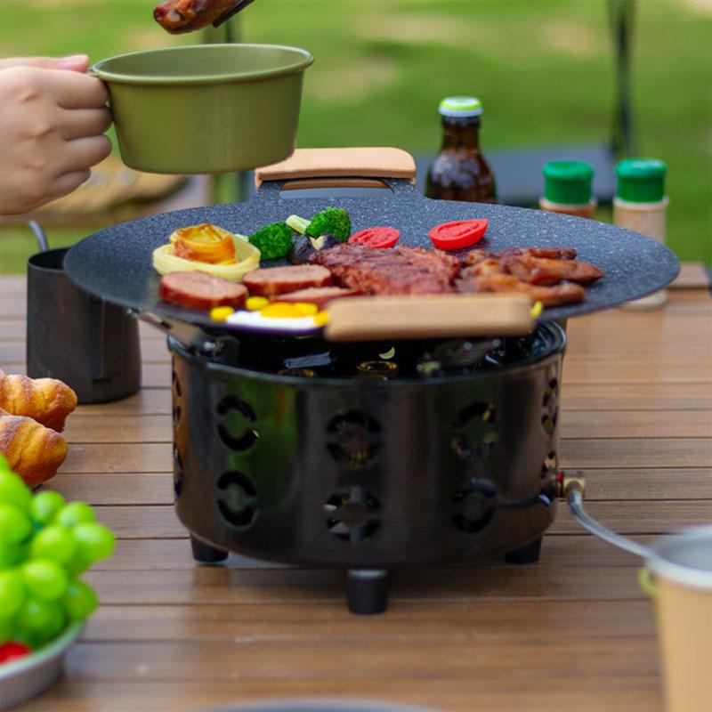 19800 Вт газовая горелка для кемпинга 7-ядерная мощная портативная кассетная плита с электронным зажиганием принадлежности для пикника на открытом воздухе