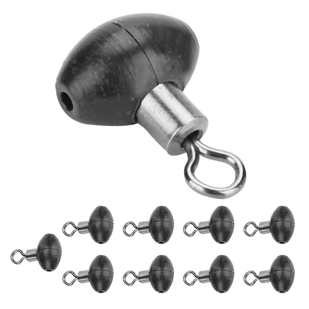 10 шт./упак., рыболовные снасти, беговой ползунок, поворотный шкив, черная установка