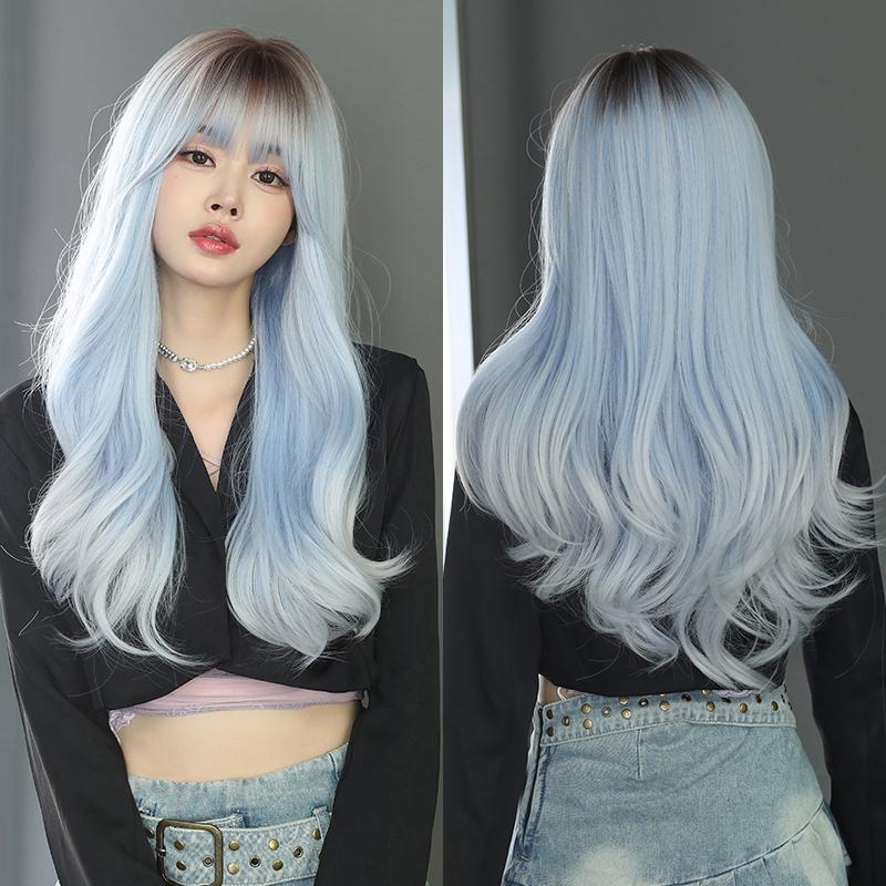 Профессиональные парики Длинный волнистый розовый парик Сакуры для милых девочек Синтетический парик высокой плотности с вьющимися волосами и челкой Подходит для начинающих