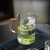 Жаростойкое Стеклянное Чайное Сито-Чаша для Справедливости Встроенное Фильтрование Полумесяцем Мужская Чаша Боковая Деревянная Прозрачная Чайное Море Чайная Чашка Чайный Диспенсер