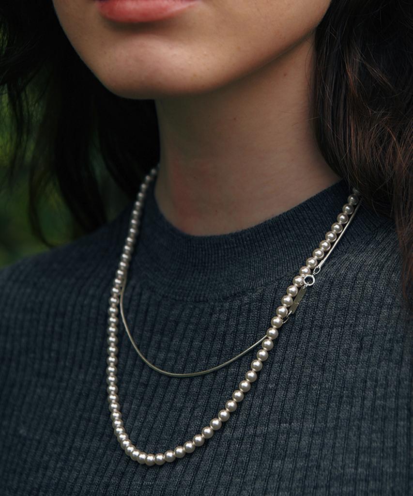 Verte [Серебро 925 пробы] Un.Silver.146 / С ожерельем Ver.03 (5мм)