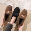 Winter New Cloth Shoes Velvet Warm Daily Home Indoor Women's Cotton Slippers One Foot Cotton Shoes