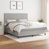 VidaXL Divan Bed with Mattress Light Grey 180x200cm Fabric - Model 3141633