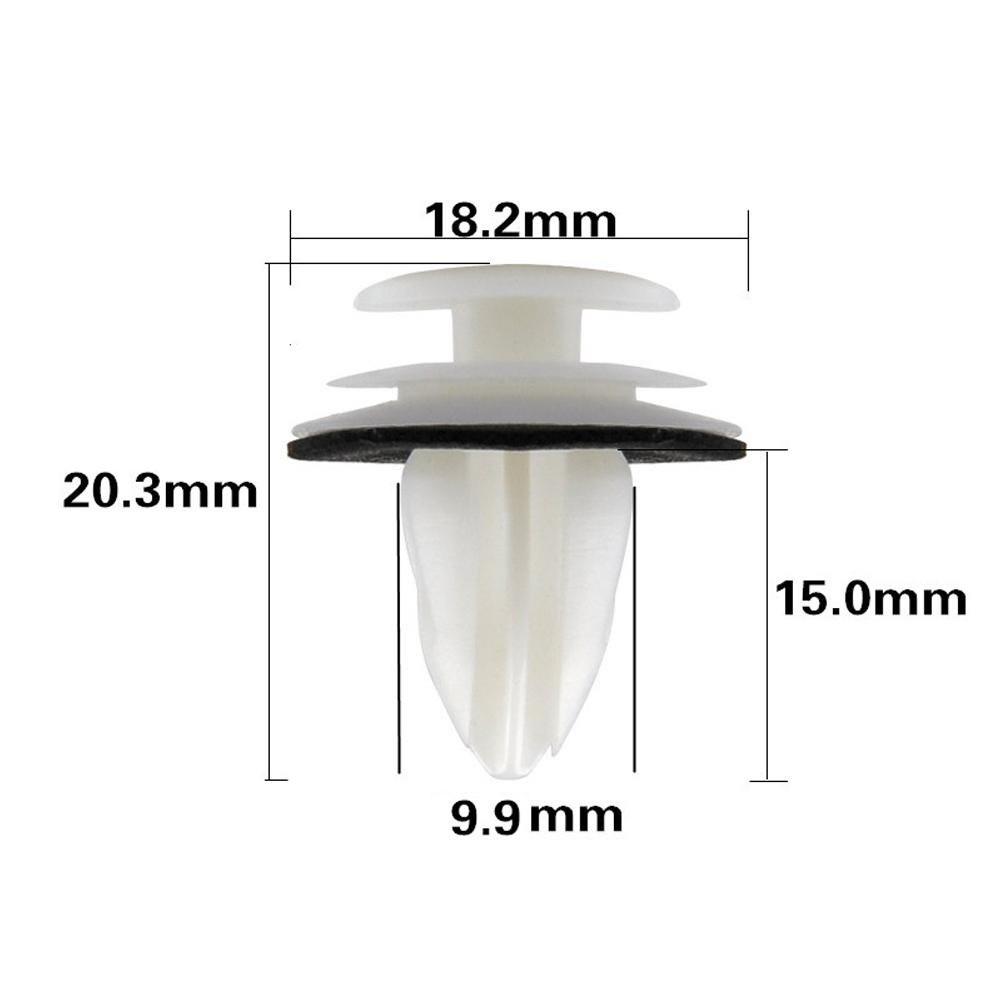 Набор автомобильных пистонов 100 шт. Фиксирующие клипсы для дверной панели Внутренний винт Губка