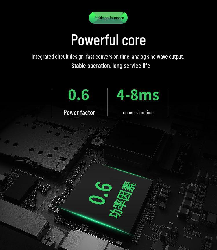 Резервный ИБП 3 кВА 1800 Вт с интеллектуальной стабилизацией напряжения и защитой от перегрузки/короткого замыкания