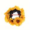 Bohemian Sunflower Headband. Sweet Elastic Hair Tie for Ponytails & Updos. Elegant Floral Design.