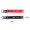 VCCO4 Car Styling Zinc Alloy Nylon Keychain Key Ring Lanyard For Ford STRACING Fiesta Taurus Escape Kuga Explorer Focus Fusion Mondeo