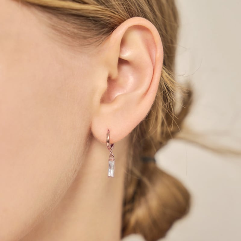 CRANNE 14K Drop Cubic Earrings (Gold Filled) C24EGF167