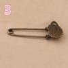2pcs Alloy Antique Brass Vintage Flower Brooch Safety Pins For Garment Accessories Scarf Clip Pins