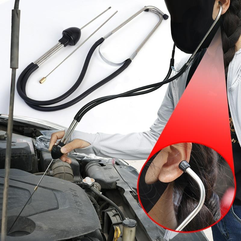 Автомобильный стетоскоп Диагностика аномальных звуков в цилиндрах двигателя Обнаружение внутренних механических шумов Инструменты для осмотра и ремонта автомобиля