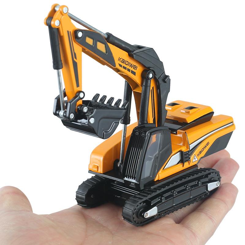 1/87 мини-экскаватор из сплава, модель для детей и взрослых, статическая игрушка Clawer, инженерный автомобиль, имитационная модель автомобиля, коллекция, подарок для детей