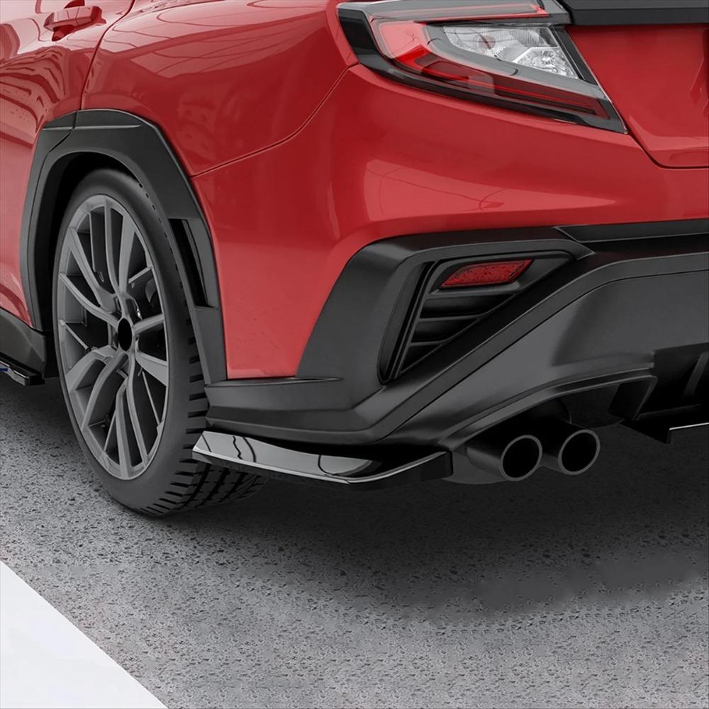 Rear Bumper Corner Spoiler Exterior Trim For Subaru WRX STI VB 2022+ STI Style ABS Diffuser Aerodynamic 3M Adhesive No Drilling