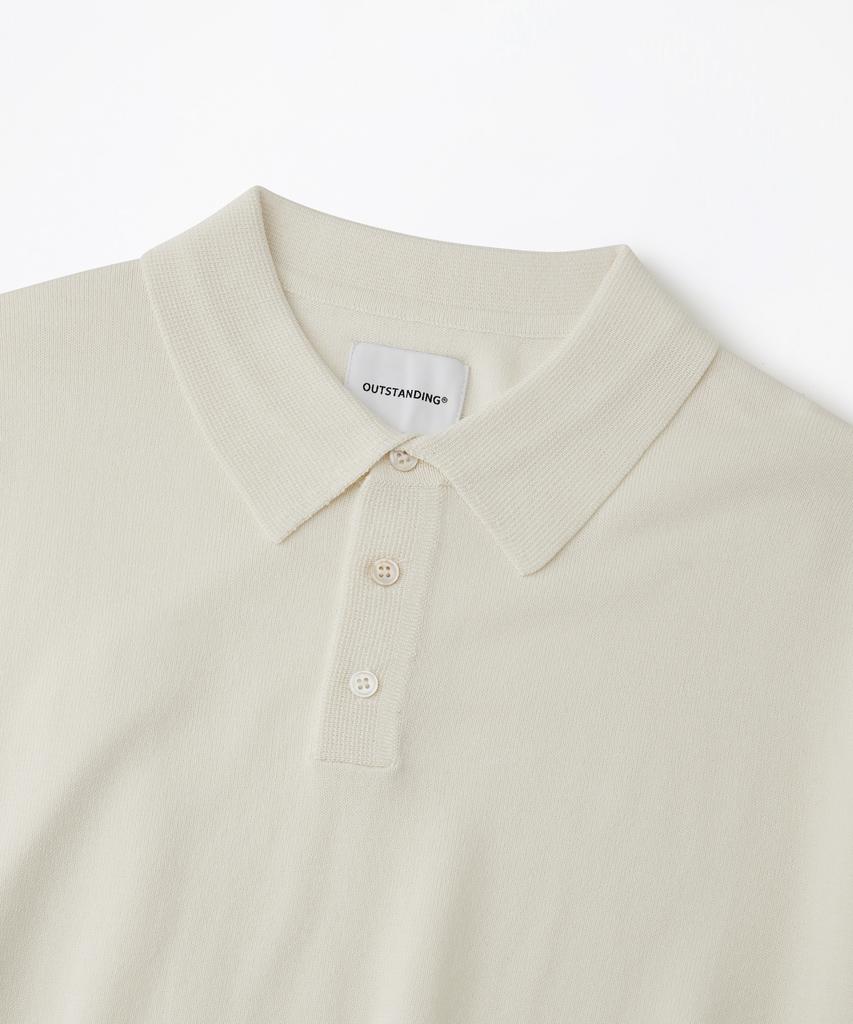 OUTSTANDING Hs Knit Collar Shirt_Ivory