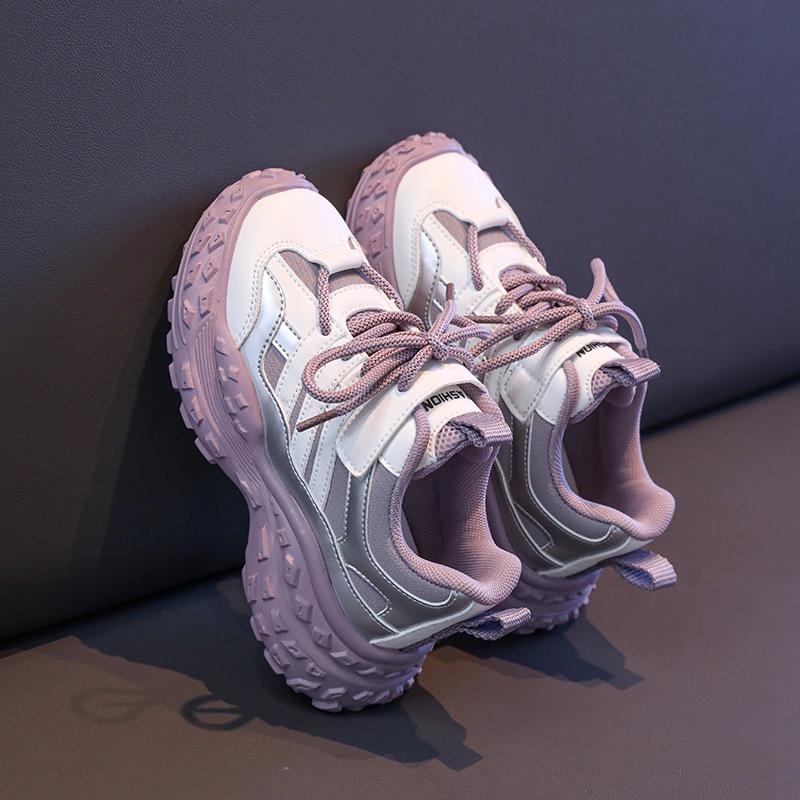 Детская мода Четыре сезона Дышащая Повседневная обувь Детские Беговые сандалии Студенческие Девочки Трендовые Удобные Кроссовки для спортзала