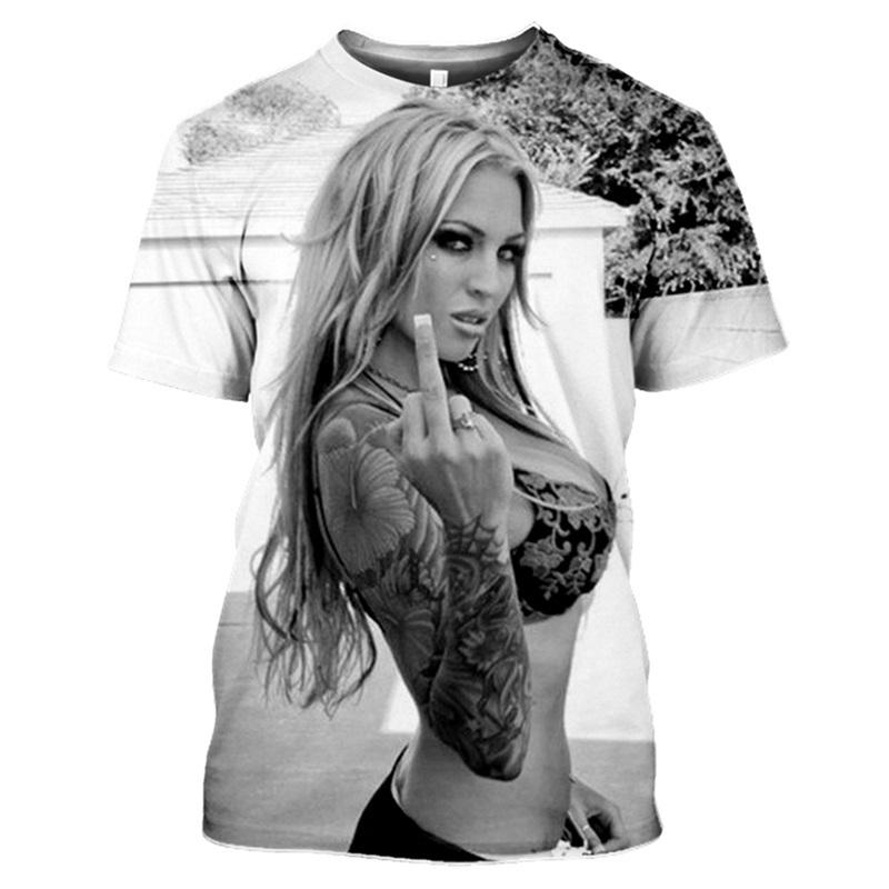 Beauty Body Art Sexy Hot 3D Printed T Shirts Summer Men Causal Tshirt Popular Street Hip Hop O Neck Short Sleeve T-Shirt