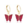Creative Alloy Butterfly Earrings Casual Chic Multicolor Womens Animal Design