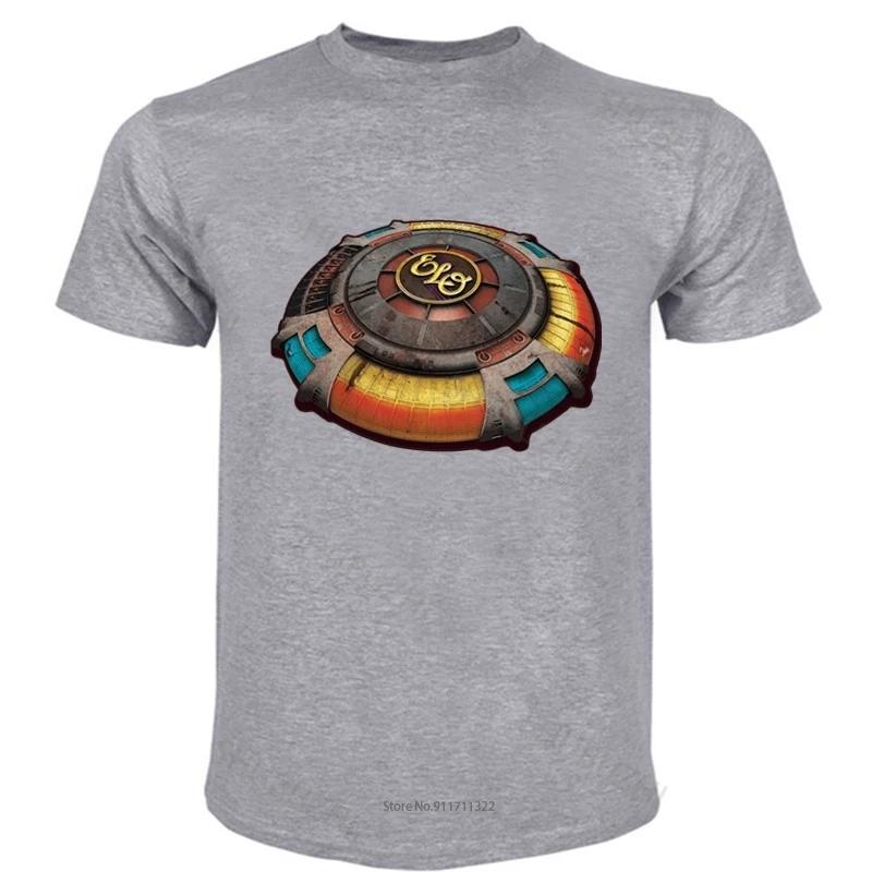 Cotton Tshirt For Boys Fashion Brand T Shirt Unisexs Loose Elo Space Ship (Electric Light Orchestra) Black Tshirt