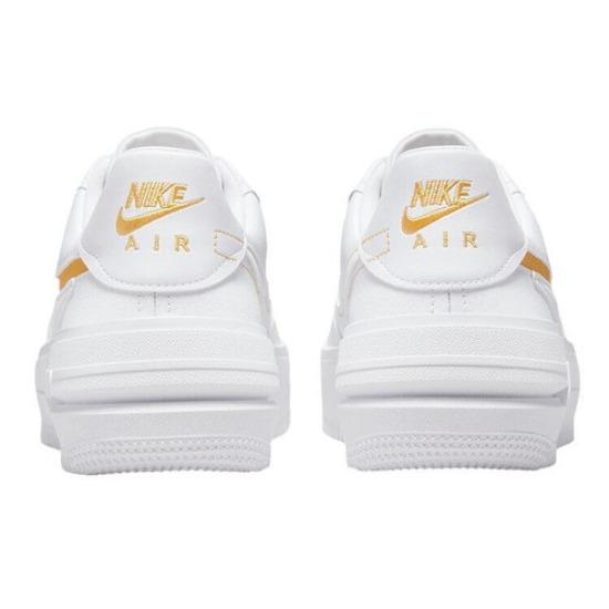 Nike Air Force 1 PLT.AF.ORM Low Белый Желтая охра W - DJ9946-102