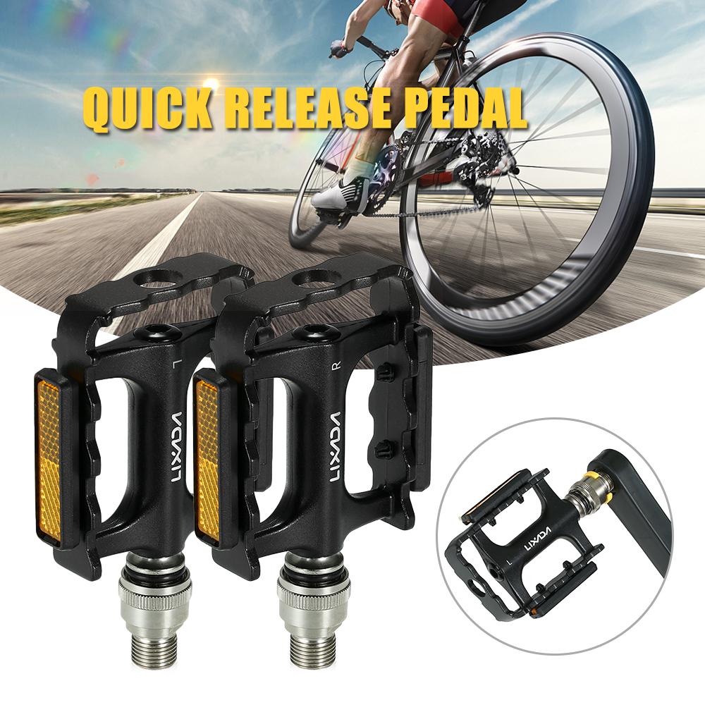 Lixada Bike Pedals MTB Bicycle Cycling Platform Pedal with Extender Adapter