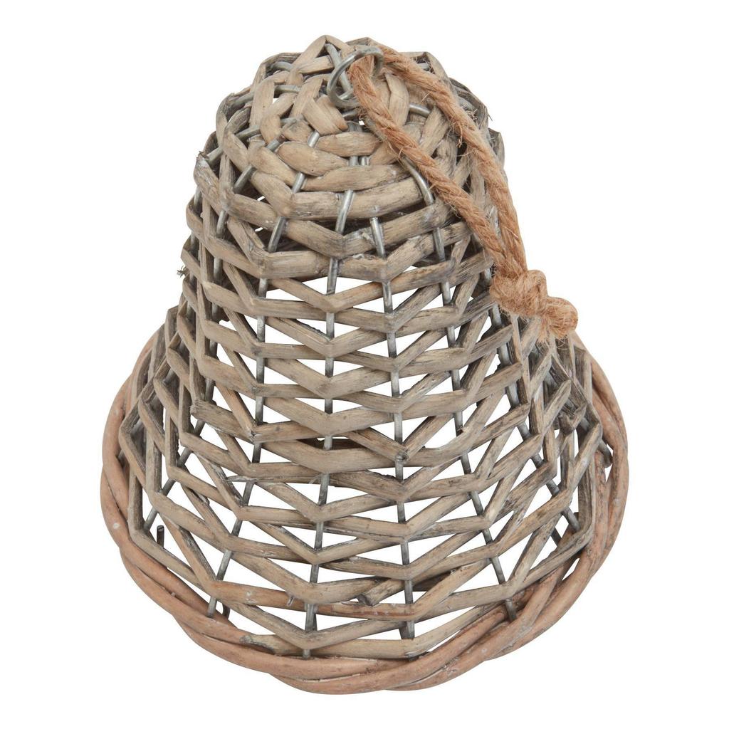 Hill Interiors The Noel Collection Wicker Bell Christmas Decoration