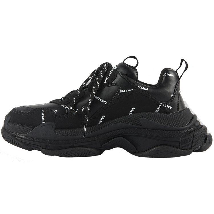 Balenciaga Кроссовки Triple S 'Allover Logo Black' 536737W2FA11090