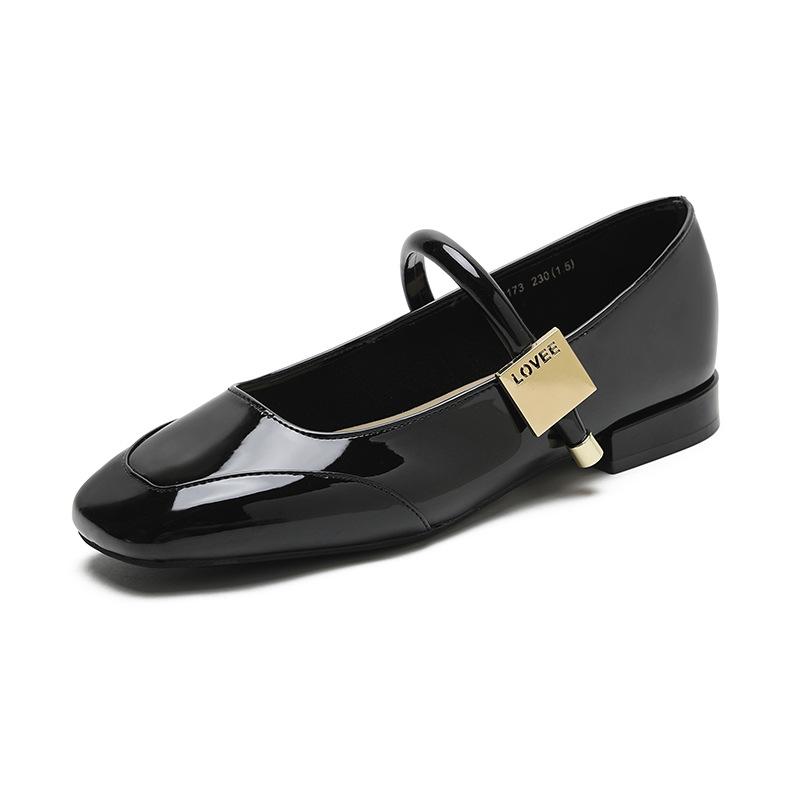 Туфли Мэри Джейн на низком каблуке для женщин Туфли на толстом каблуке с ремешком на щиколотке Женские повседневные туфли-лодочки с квадратным носком Туфли Мэри Джейн для свадьбы, офиса, вечеринки