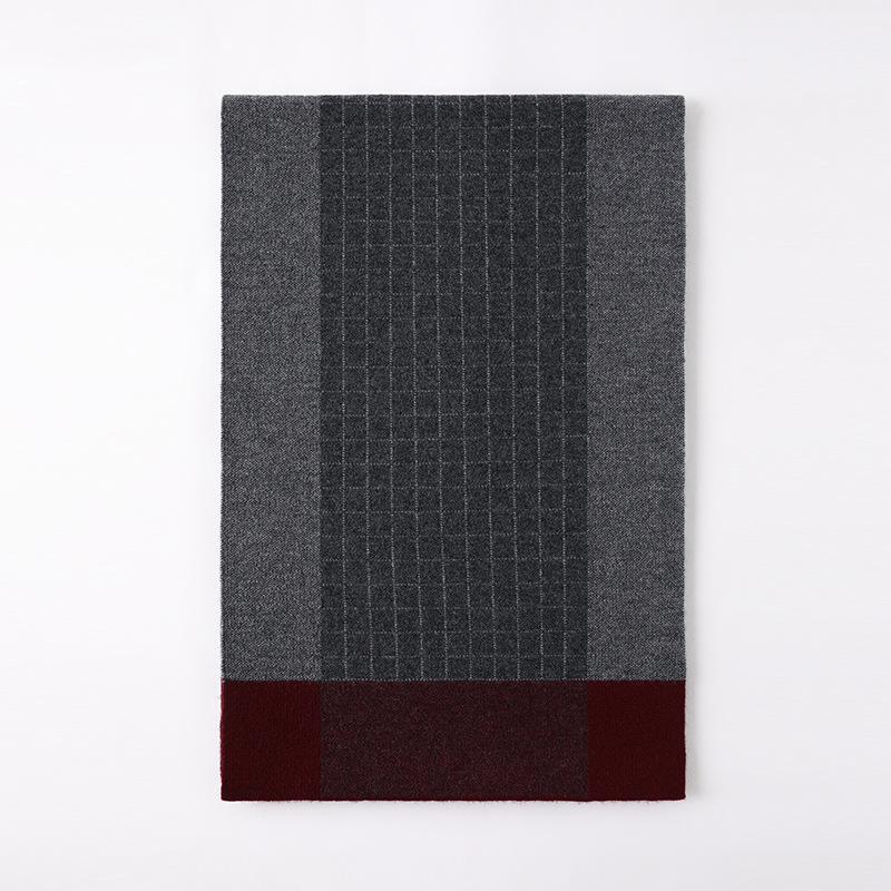 Pure Wool Men's Scarves Are Soft and Comfortable, Casual Business Keeps Warm, Suitable for Middle-aged and Elderly 2025 Neck Protection In Autumn