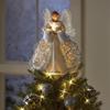 Golden Angel Doll Tree Top LED Illumination LED Glowing Pendant Christmas Tree Top Star New Year