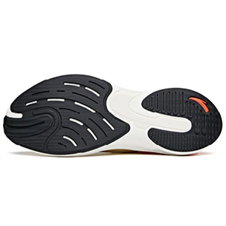 Anta Speed Shock Absorption Non-Slip Durable Low-Top Running Shoes Men Sneakers White Orange 912125536-2