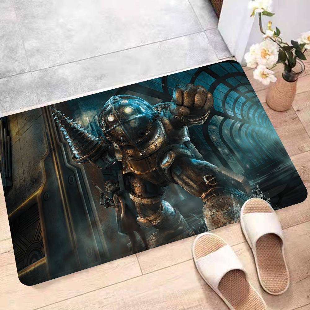 Видеоигра B-BioShock Коврик для пола Скандинавский стиль Домашний придверный коврик Коврики для ванной-туалета Коврик для декора спальни/отеля