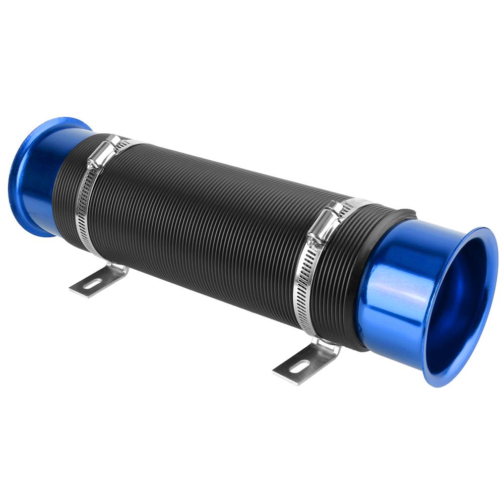 Автомобильные аксессуары 76 мм шланг холодный воздуховод труба гибкая труба воздуховода автомобиль холодный воздух турбо впускная труба 1 шт регулируемая