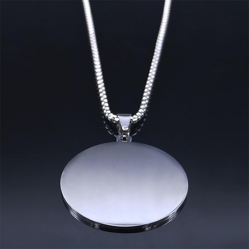Винтажный узел Астрология ожерелье из нержавеющей стали Круглый бренд Двенадцать созвездий Титановая сталь подвеска ювелирные изделия