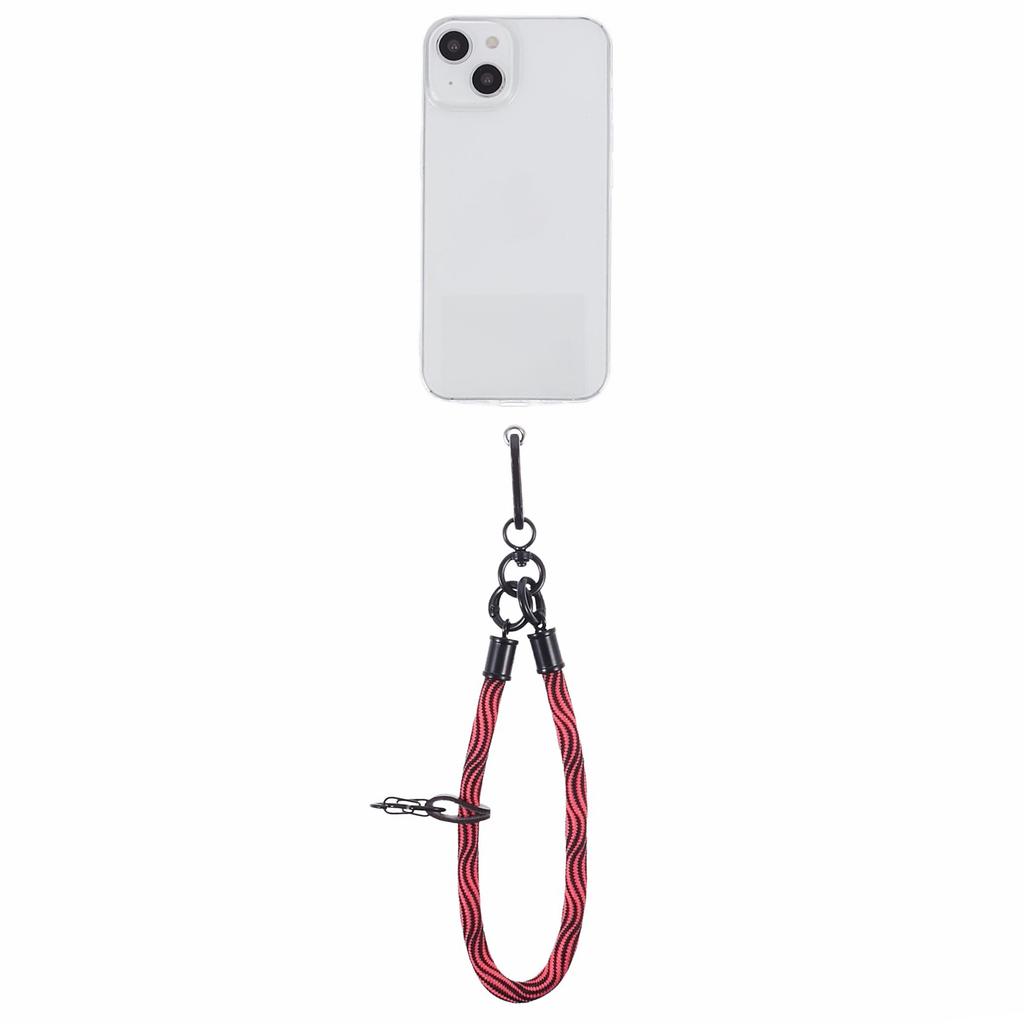 8mm 30cm S-Texture Hand Wrist Strap Short Lanyard Strap with Patch for Mobile Phone Keys Camera