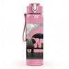 1PC Elephant Umbrella Cloud Art 750ml Color Plastic Sports Water Bottle Leakproof Flip Straw Lid Suitable for Sports Office Home Use