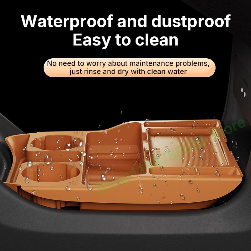 For Xiaomi Yu7 2025 2026 Car Center Armrest Hidden Silicone Storage Box Cup Holder Organizer Interior Stowing Accessories