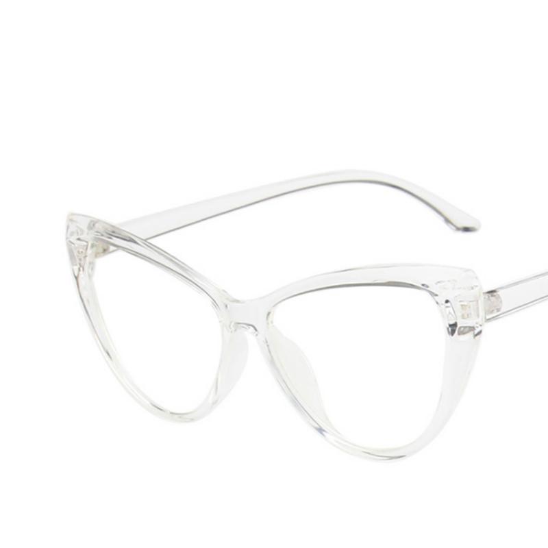 Очки Retra с оправой "Кошачий глаз", прозрачные линзы, простые, для близорукости, гик, степень от -0,5 до -6,0