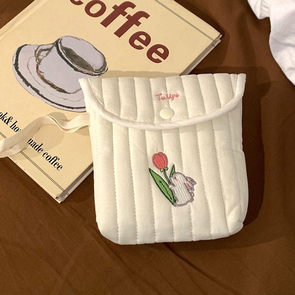 Сумка для хранения гигиенических прокладок «Мишка», кошелек для монет «Вишня и кролик», милая мини-косметичка, для студентов