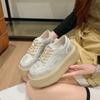 Sports Shoes for Women 2024 Spring and Autumn New Item Sponge Cake Thick Soled Casual Board Shoes Platform Sneakers Womens Shoe