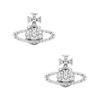 Серьги-гвоздики Mayfair Classic с кристаллами и Сатурном, латунные, женские, 914018-11
