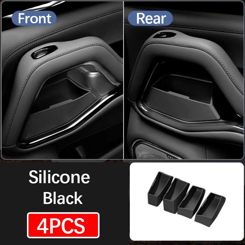 For BYD Leopard 8 Denza B8 2024+ Car Door Storage Box Modification Door Slot Silicone Storage Box Car Interior Part Accessories