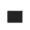 Daks Black Leather Dd Pattern Wallet Dbwa0e123