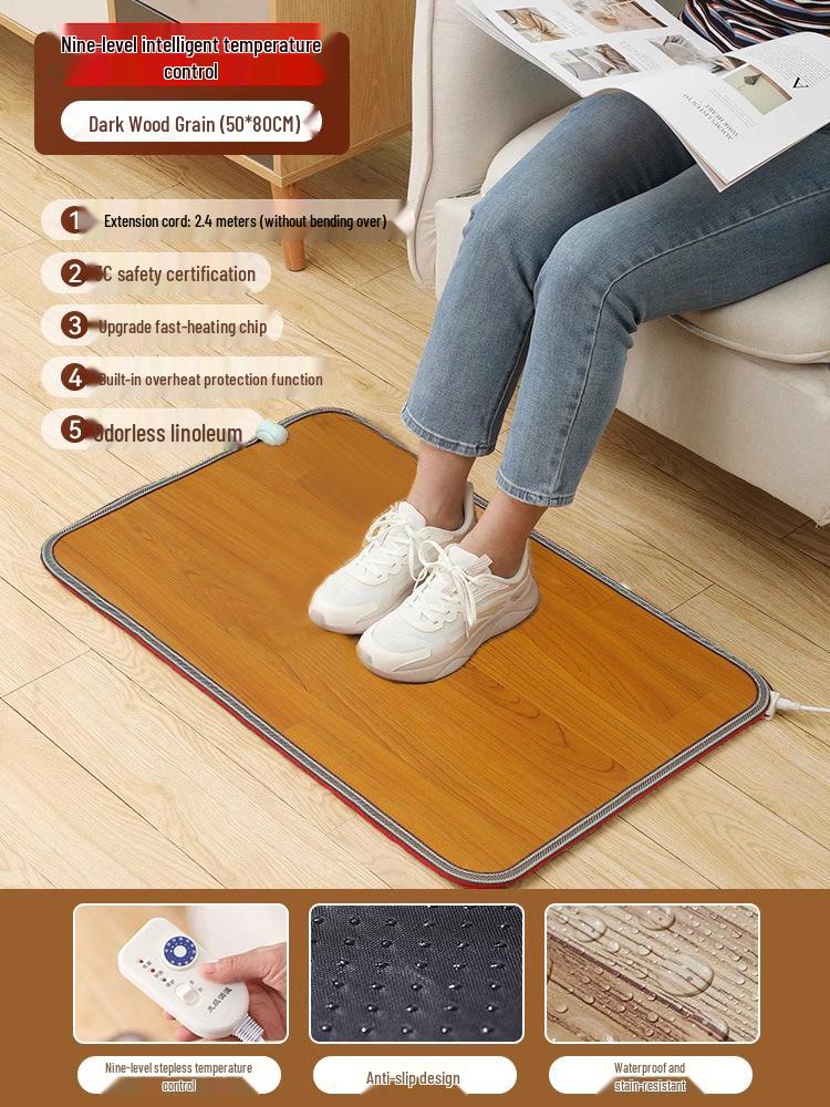 Электрическая грелка для ног: Офисный согревающий коврик для пола для женщин